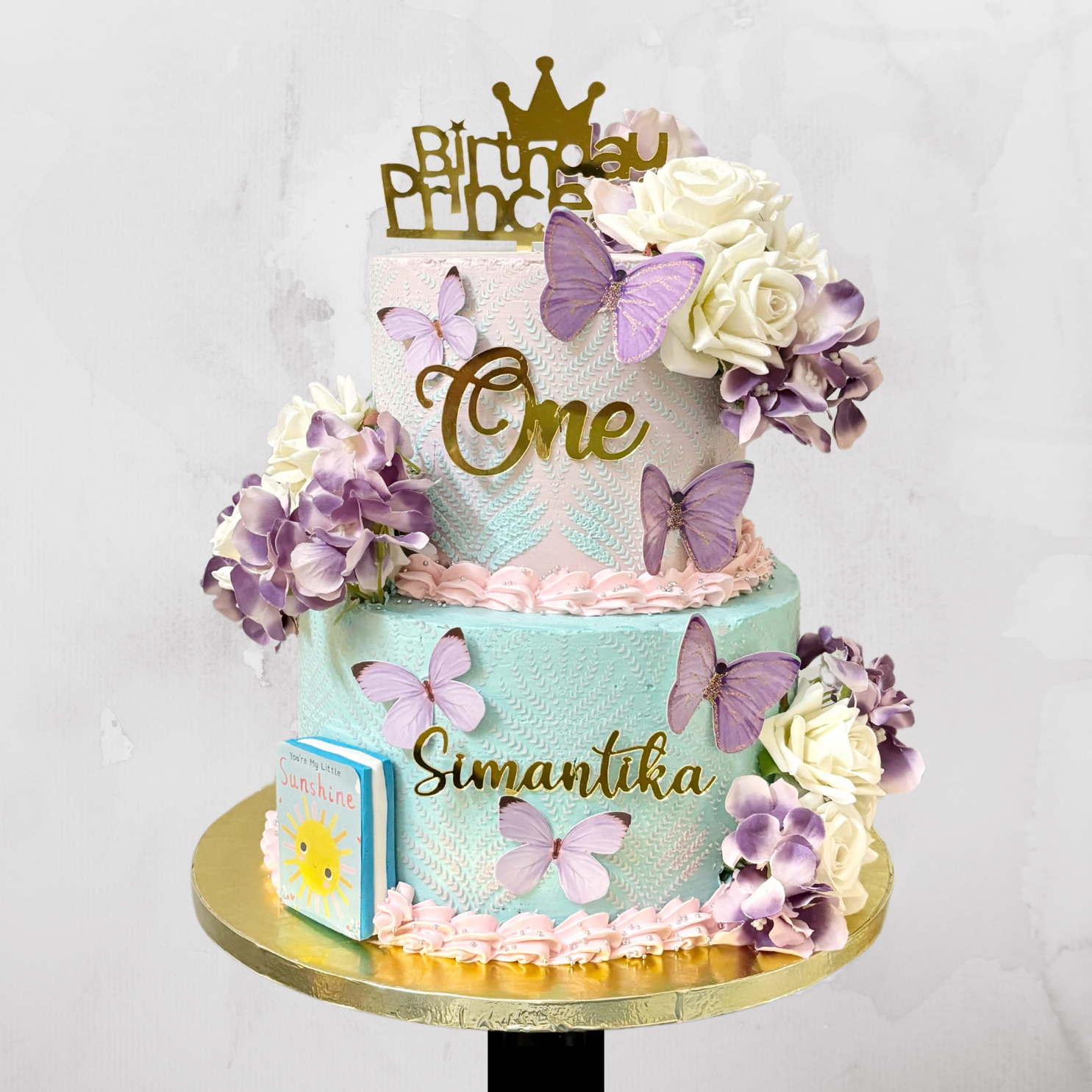 Purple Fairy Doll Cake with Butterflies